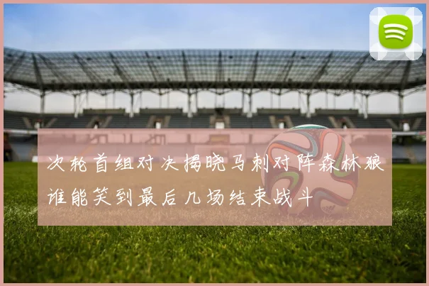 次轮首组对决揭晓马刺对阵森林狼谁能笑到最后几场结束战斗